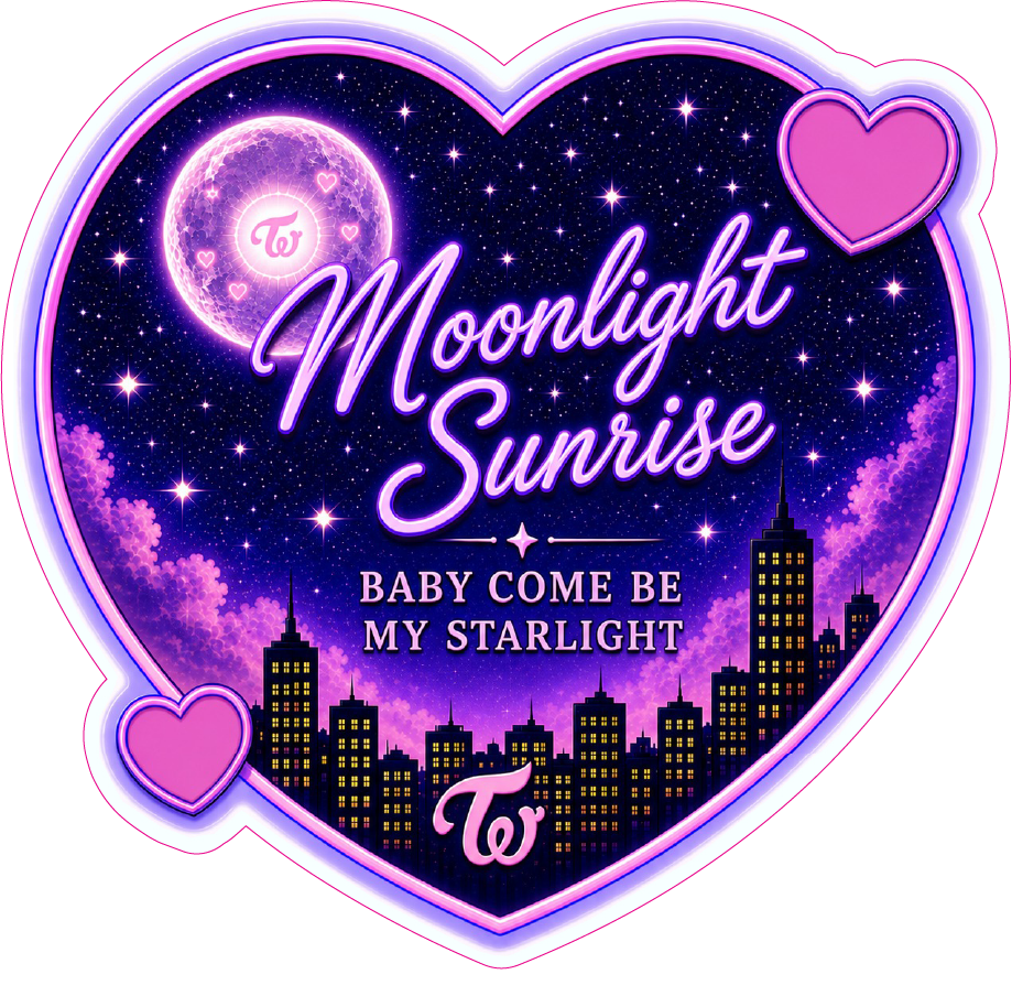 Moonlight Sunrise- Twice Sticker